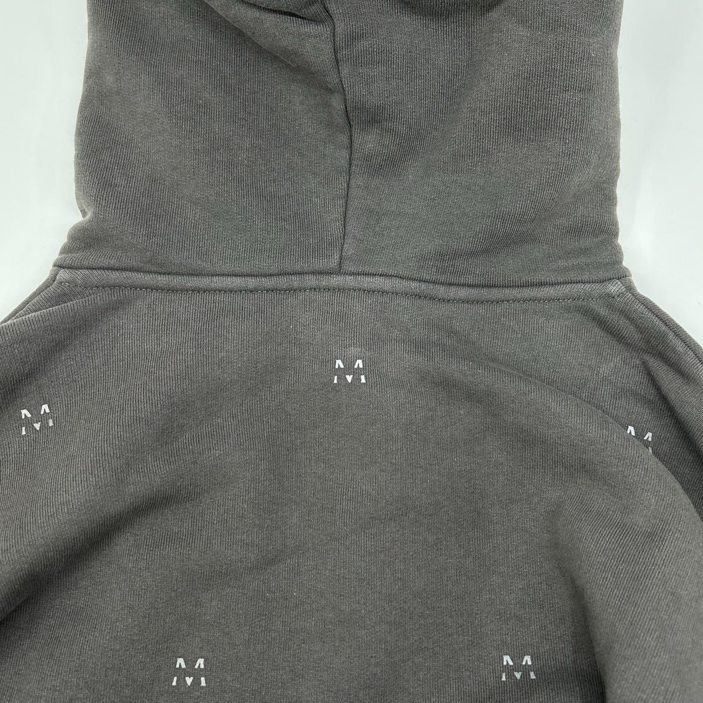 MONCLER モンクレール 22年製 HOODIE グレー コットン Mロゴ スウェットフーディプルオーバー トップス