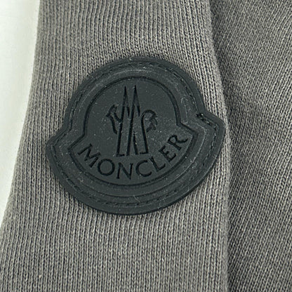 MONCLER モンクレール 22年製 HOODIE グレー コットン Mロゴ スウェットフーディプルオーバー トップス