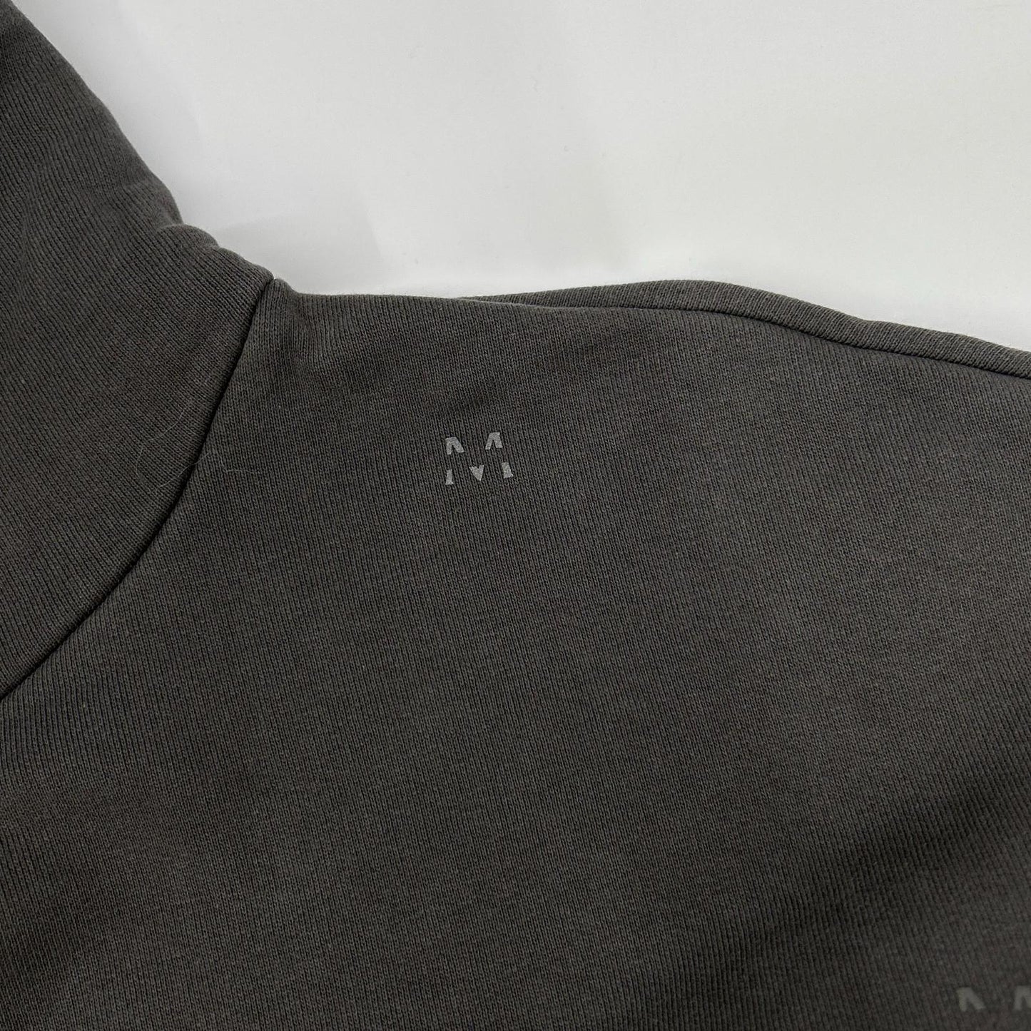 MONCLER モンクレール 22年製 HOODIE グレー コットン Mロゴ スウェットフーディプルオーバー トップス