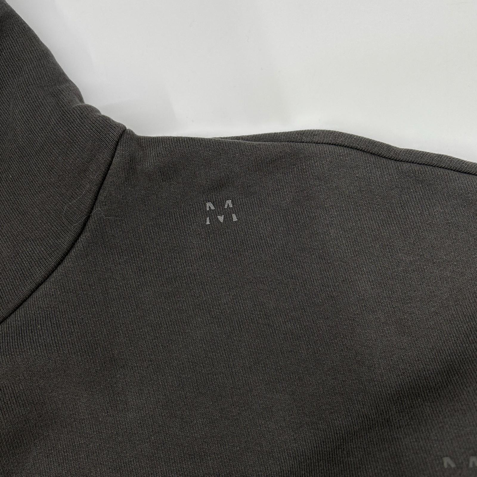MONCLER モンクレール 22年製 HOODIE グレー コットン Mロゴ スウェットフーディプルオーバー トップス