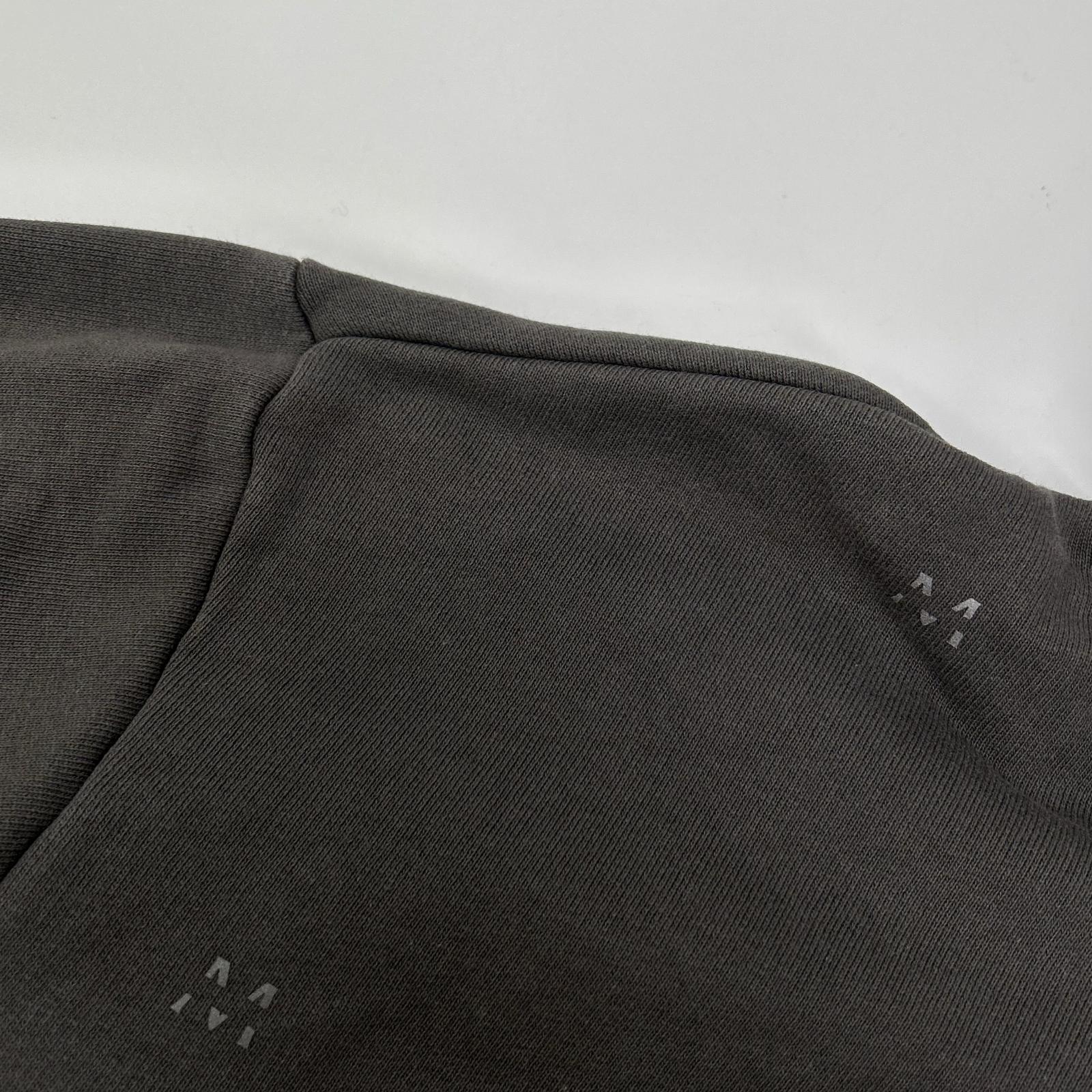 MONCLER モンクレール 22年製 HOODIE グレー コットン Mロゴ スウェットフーディプルオーバー トップス