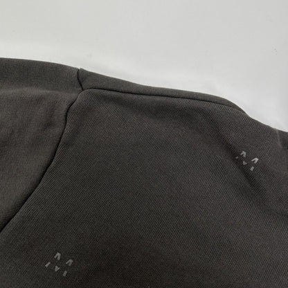 MONCLER モンクレール 22年製 HOODIE グレー コットン Mロゴ スウェットフーディプルオーバー トップス