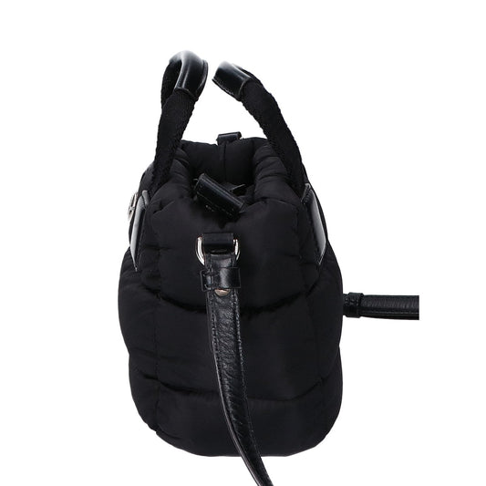 MONCLER モンクレール 【美品/24AW】MICRO CARADOC マイクロ キャラドック キルティング ナイロン メタルロゴ 2WAYショルダー ハンドバッグ