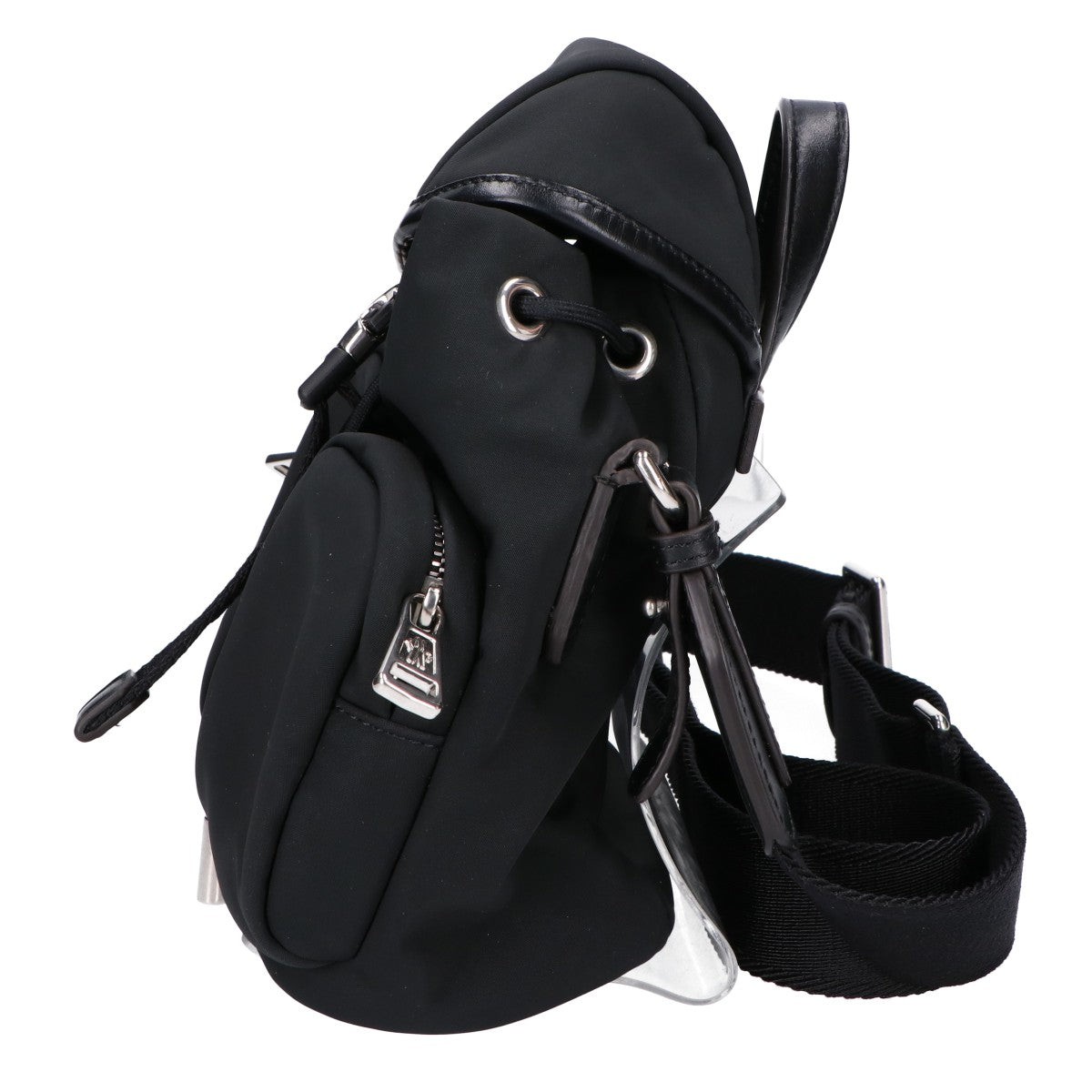 MONCLER モンクレール 24AW MINI TRICK BACKPACK/ミニトリック メタルロゴ ドローストリング ショルダーバッグ