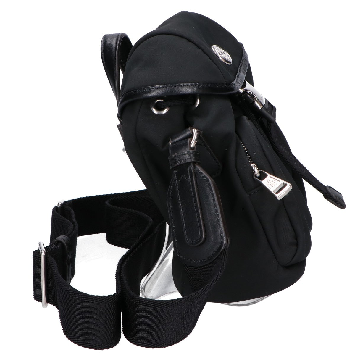 MONCLER モンクレール 24AW MINI TRICK BACKPACK/ミニトリック メタルロゴ ドローストリング ショルダーバッグ