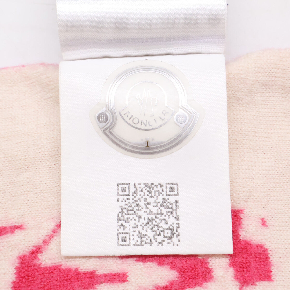 MONCLER モンクレール 【美品】G29519Z71300 COPERTA TRICOT ウール ラバーパッチ ロゴ総柄 ブランケット その他