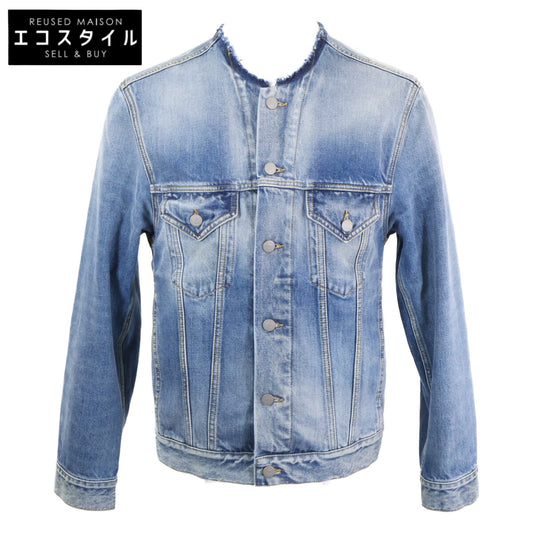 Maison margiela メゾンマルジェラ 4 14【美品/国内正規/24年製】SI1AM0006 Collarless Denim Trucker カラーレス デニムジャケット ジャケット