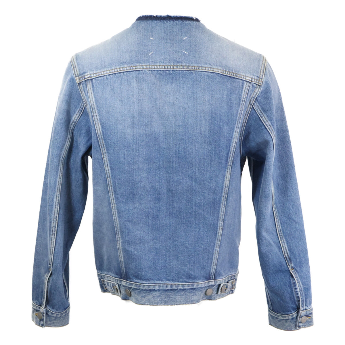 Maison margiela メゾンマルジェラ 4 14【美品/国内正規/24年製】SI1AM0006 Collarless Denim Trucker カラーレス デニムジャケット ジャケット