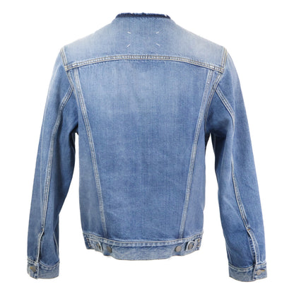Maison margiela メゾンマルジェラ 4 14【美品/国内正規/24年製】SI1AM0006 Collarless Denim Trucker カラーレス デニムジャケット ジャケット