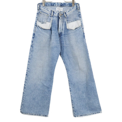 Maison margiela メゾンマルジェラ 1【美品/国内正規】S51LA0052 DOWN POCKET DENIM コントラストポケット ジップフライ デニムパンツ ボトムス