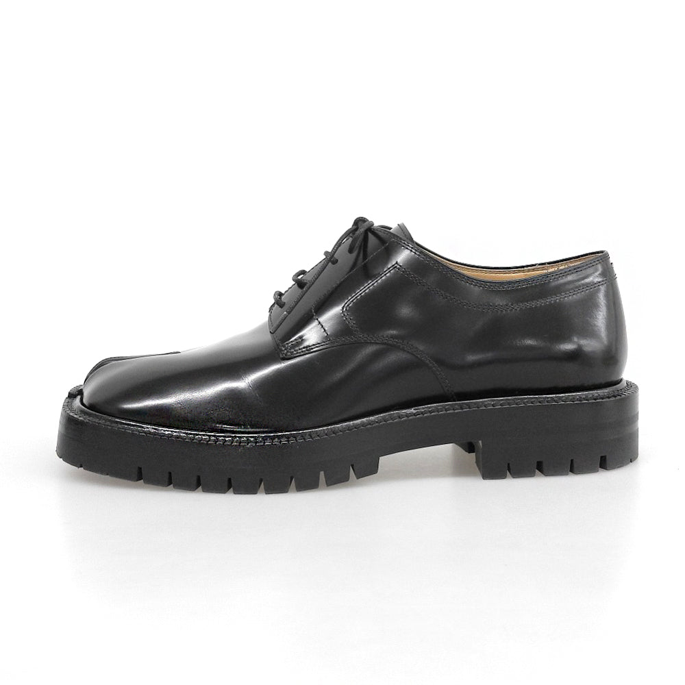 Maison margiela メゾンマルジェラ 美品 TABI COUNTY LACE-UP タビ レースアップ シューズ メンズ ブラック 41 S57WQ0188 シューズ