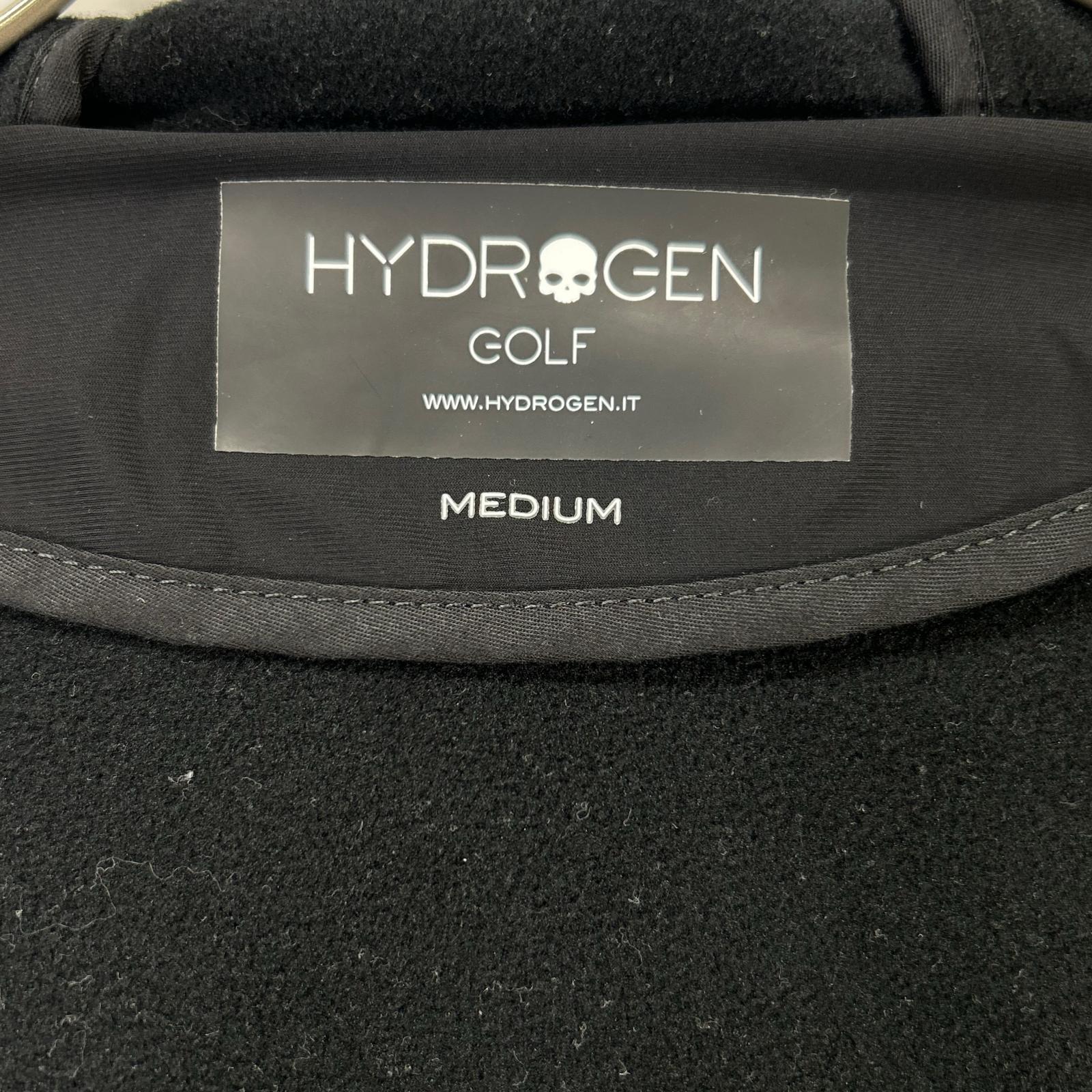 HYDROGEN ハイドロゲン ブラック 裏起毛フーデッドナイロンジャケット ジャケット