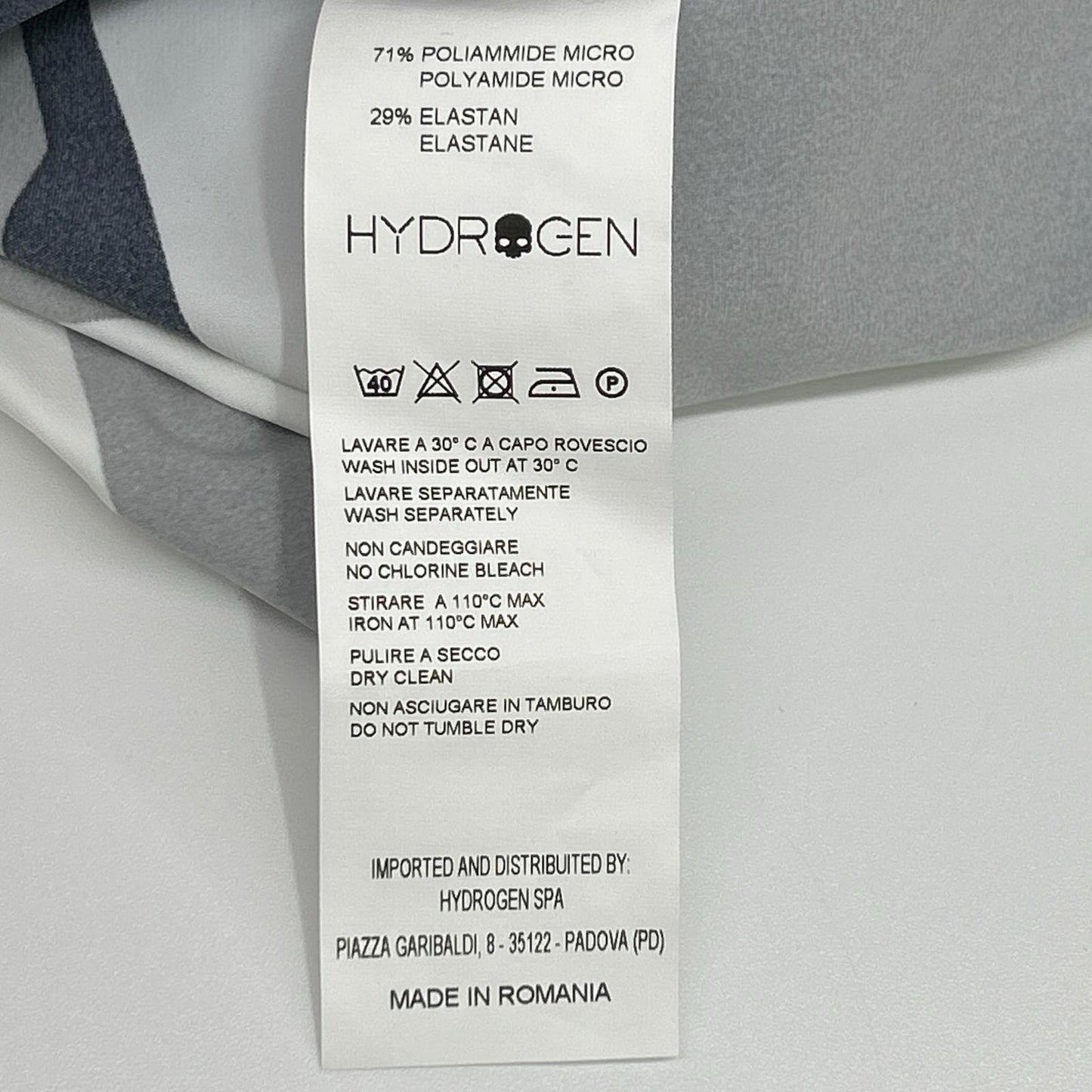HYDROGEN ハイドロゲン マルチカラー 幾何学模様ストレッチナイロンジップアップジャケット ジャケット