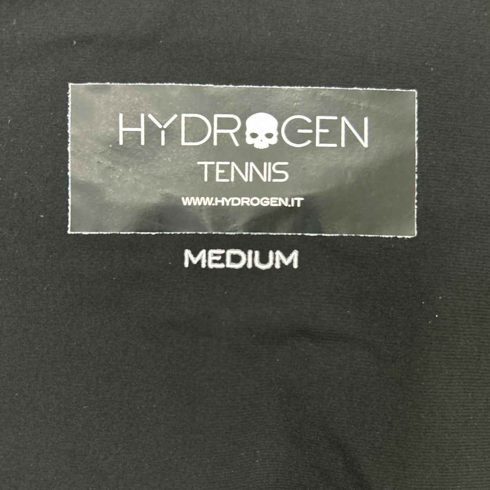 HYDROGEN ハイドロゲン 【TENNIS】ブラック ストレッチナイロンジップアップジャケット ジャケット