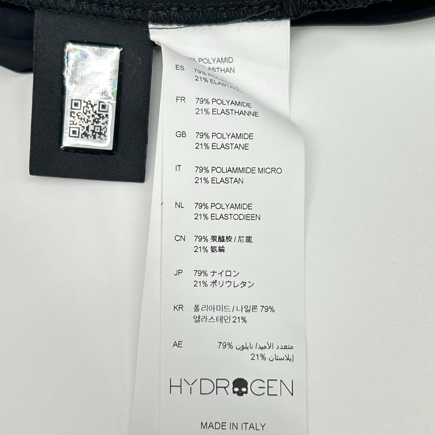 HYDROGEN ハイドロゲン 【TENNIS】ブラック ストレッチナイロンジップアップジャケット ジャケット