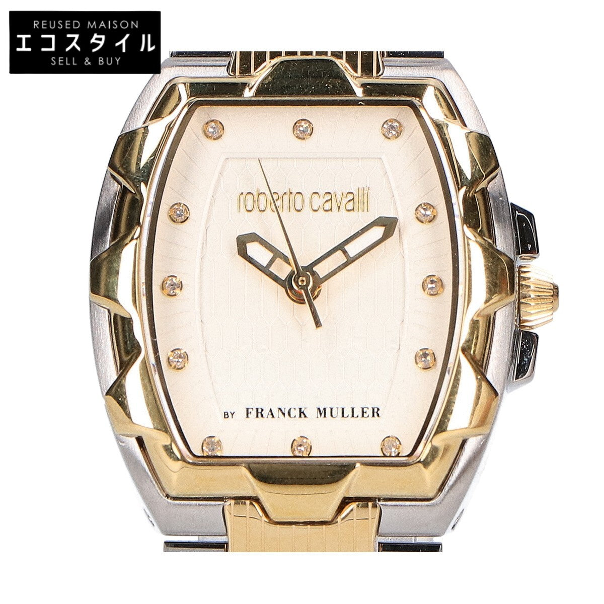 RobertoCavalli ロベルトカヴァリ 新品同様 BY FRANCK MULLER RV2L024M0101 SS QZ 腕時計