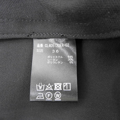 Curensology カレンソロジー 美品 レーヨン混 ダブルクロスツータックワイドパンツ ボトムス レディース 黒 ブラック 36 CL405120ER-02 ボトムス