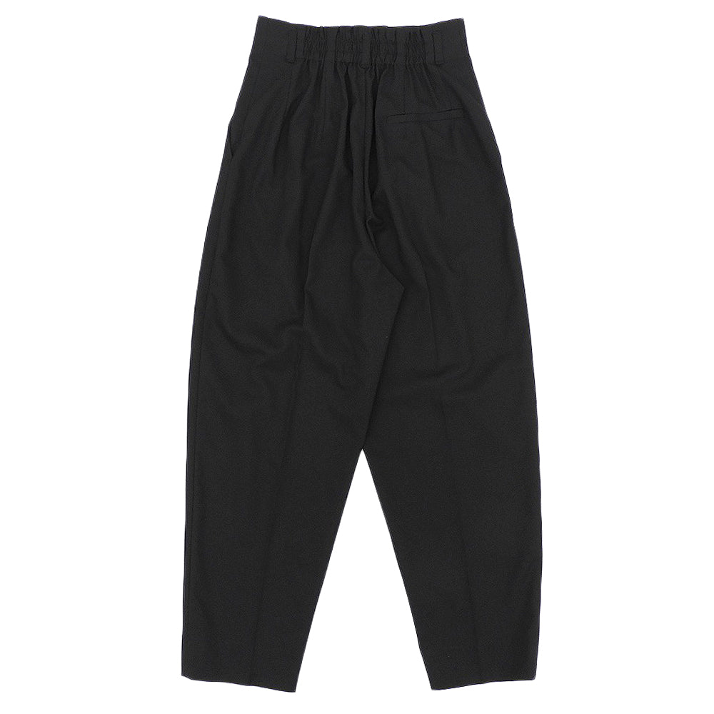Nala Excellent Condition Rayon-Blend High-Waist Tapered Pleated Pants Bottoms Women's Black Black S 24AW-LP1 Bottoms