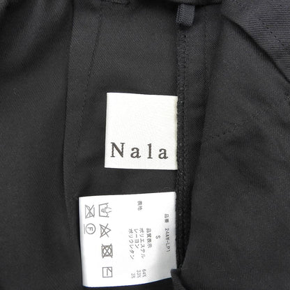 Nala Excellent Condition Rayon-Blend High-Waist Tapered Pleated Pants Bottoms Women's Black Black S 24AW-LP1 Bottoms