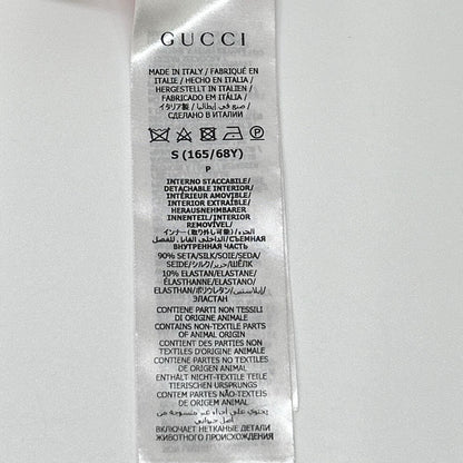 GUCCI グッチ ×アディダス 705767 XKCF8 レッド×ホワイト シルク混 3ストライプ レースプリーツニットワイドパンツ ボトムス