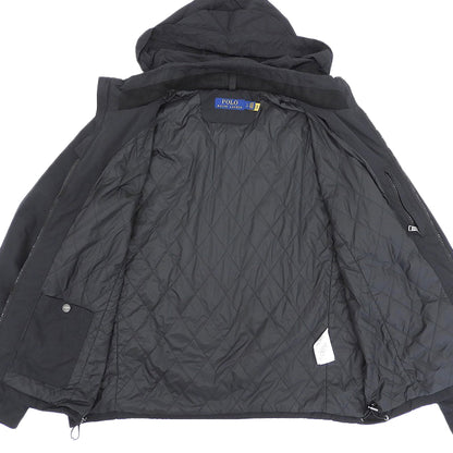 POLObyRalphLauren ポロラルフローレン フード付き ジップアップ 中綿ジャケット メンズ ブラック L ジャケット