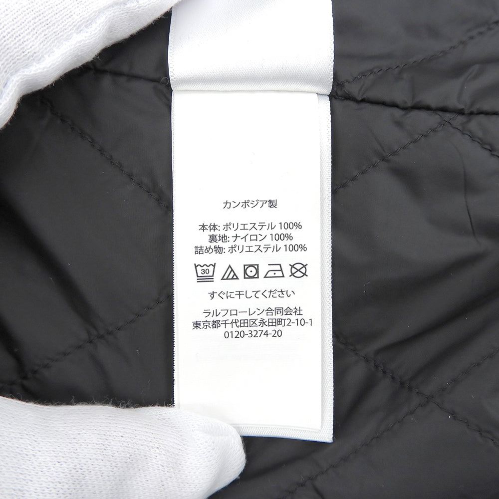 POLObyRalphLauren ポロラルフローレン フード付き ジップアップ 中綿ジャケット メンズ ブラック L ジャケット