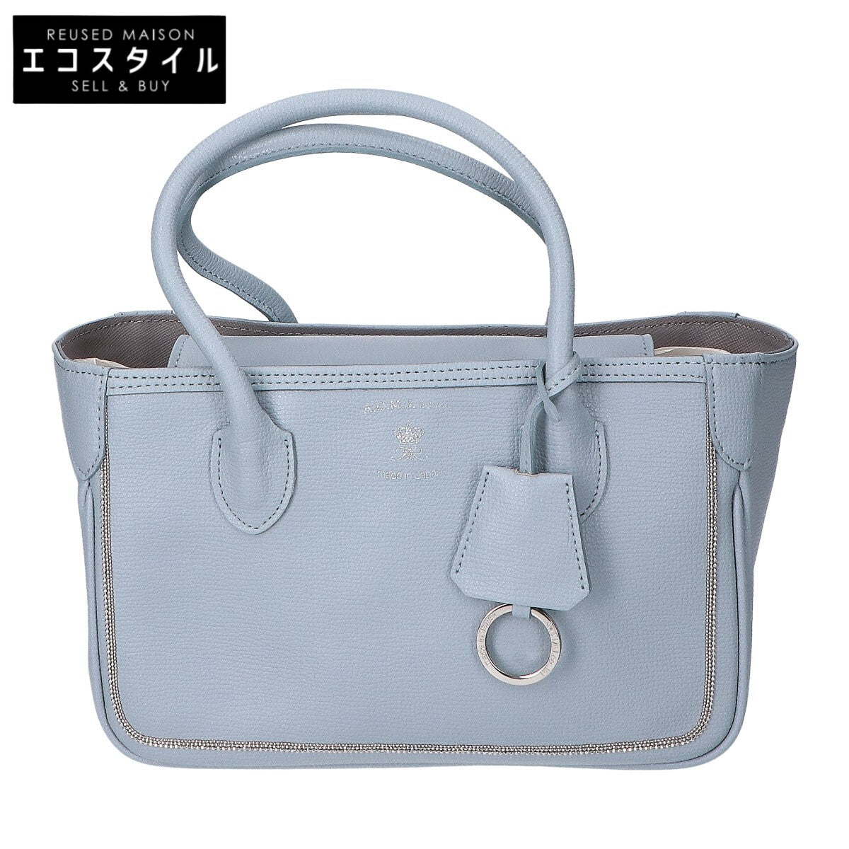A.D.M.J. Accessoires De Mademoiselle ADMJ 【新品同様】ビーズチェーン スクエア ミニ ボストンバッグ