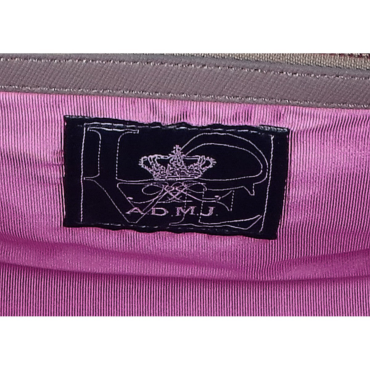 A.D.M.J. Accessoires De Mademoiselle ADMJ 【新品同様】ビーズチェーン スクエア ミニ ボストンバッグ