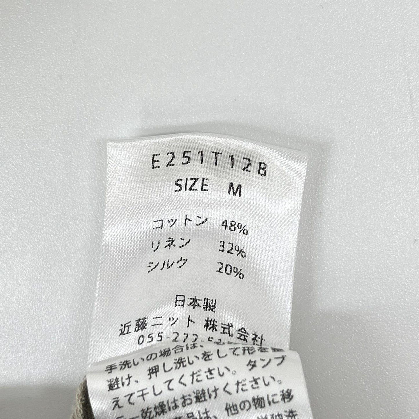evam eva エヴァムエヴァ 【25年製】E251T128 リネン/シルク混 ワンピース