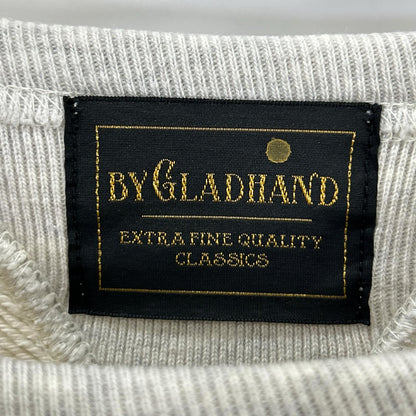GLADHAND グラッドハンド ベージュ 巻葉 ヴィンテージフィニッシュ加工 ハンドペイント GLADDEN スウェット トップス