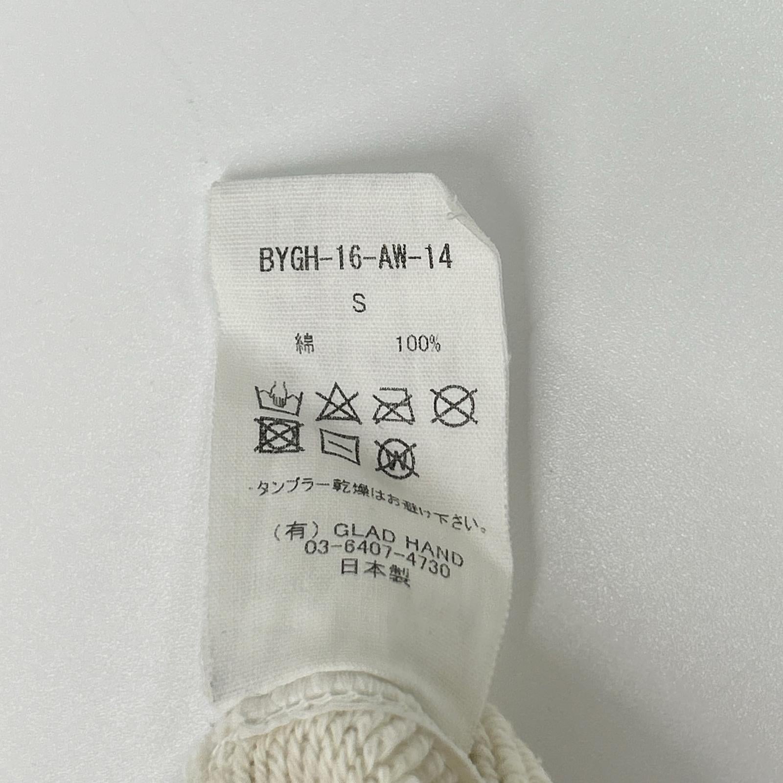 GLADHAND グラッドハンド BYGH-16-AW-14 ベージュ ヴィンテージフィニッシュ加工 ハンドペイント GLADDEN スウェット トップス