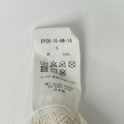 GLADHAND グラッドハンド BYGH-16-AW-14 ベージュ ヴィンテージフィニッシュ加工 ハンドペイント GLADDEN スウェット トップス