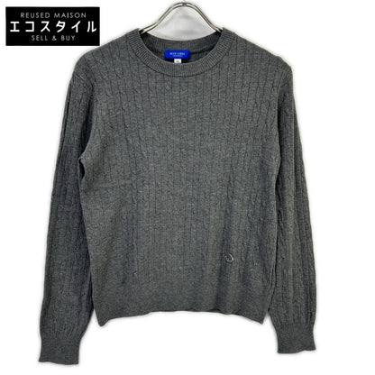 BLUE LABEL CRESTBRIDGE Blue Label Crestbridge Made in 2025 Gray Rayon Stretch Cable-Knit Top
