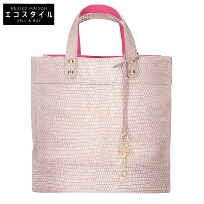 A.D.M.J. Accessoires De Mademoiselle ADMJ 型押しレザー ハンドバッグ
