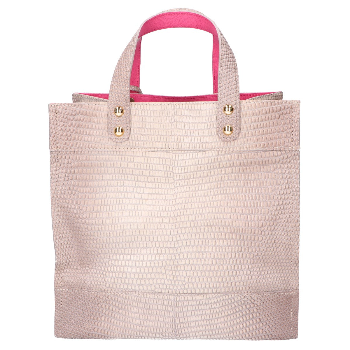 A.D.M.J. Accessoires De Mademoiselle ADMJ 型押しレザー ハンドバッグ