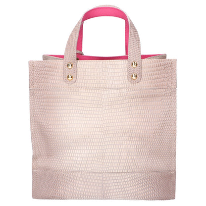 A.D.M.J. Accessoires De Mademoiselle ADMJ 型押しレザー ハンドバッグ