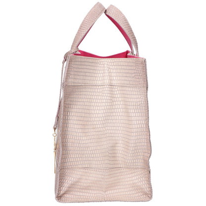 A.D.M.J. Accessoires De Mademoiselle ADMJ 型押しレザー ハンドバッグ