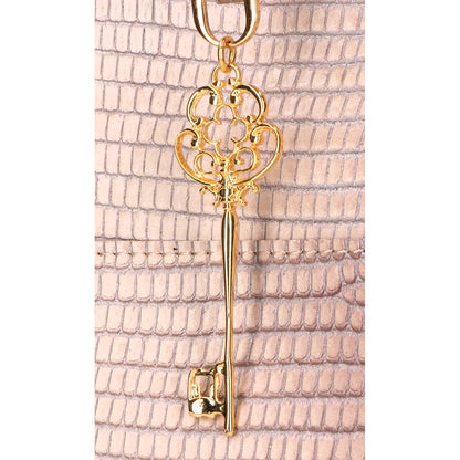 A.D.M.J. Accessoires De Mademoiselle ADMJ 型押しレザー ハンドバッグ