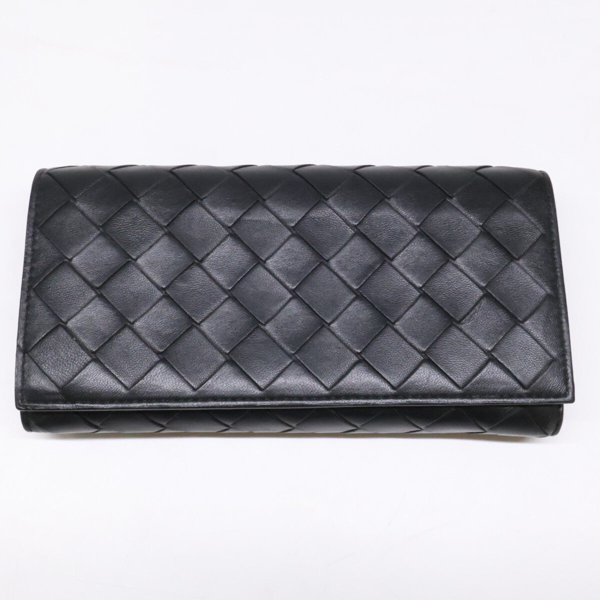 BOTTEGA VENETA ボッテガヴェネタ 666935 イントレチャート フラップ ロングウォレット 長財布（小銭入れあり）