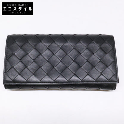 BOTTEGA VENETA ボッテガヴェネタ 666935 イントレチャート フラップ ロングウォレット 長財布（小銭入れあり）