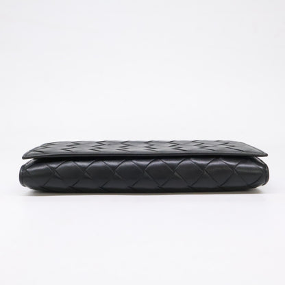 BOTTEGA VENETA ボッテガヴェネタ 666935 イントレチャート フラップ ロングウォレット 長財布（小銭入れあり）