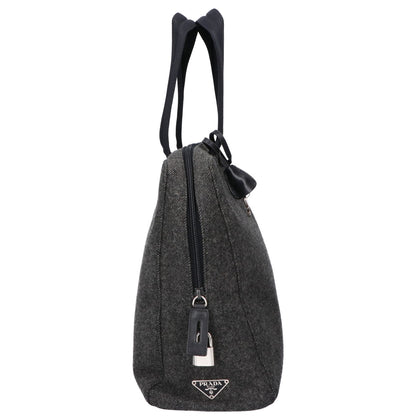 PRADA プラダ B8516 FELTRO+VITELL トライアングルプレート フェルト ハンドバッグ