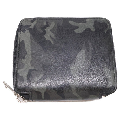 MAiSON TAKUYA メゾンタクヤ 【美品】カモフラージュ柄 ラウンドファスナー コンパクトウォレット 二つ折り財布（小銭入れあり）