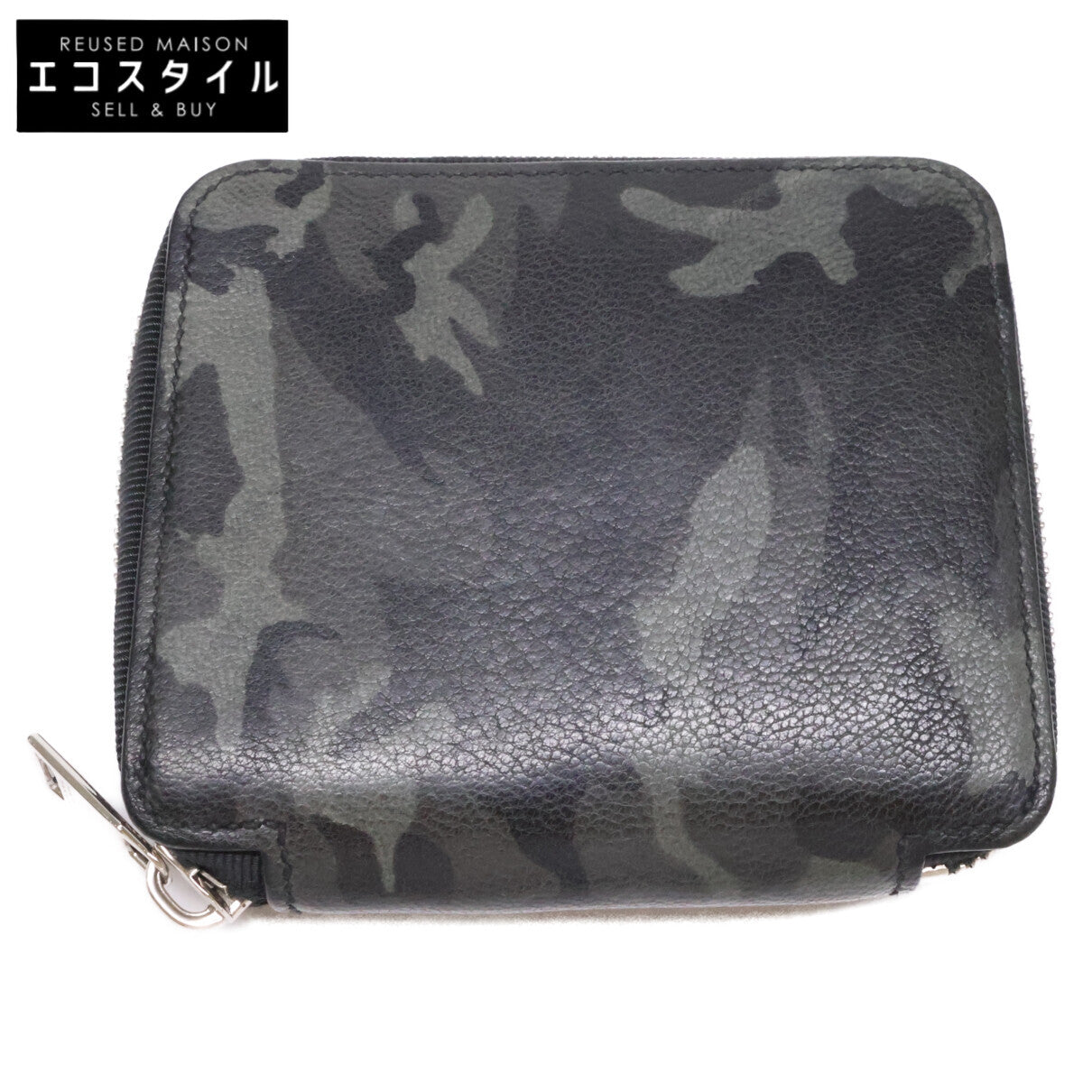 MAiSON TAKUYA メゾンタクヤ 【美品】カモフラージュ柄 ラウンドファスナー コンパクトウォレット 二つ折り財布（小銭入れあり）