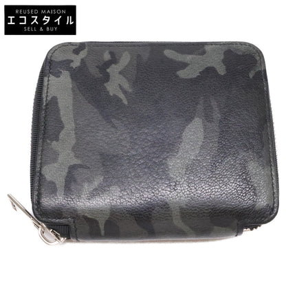 MAiSON TAKUYA メゾンタクヤ 【美品】カモフラージュ柄 ラウンドファスナー コンパクトウォレット 二つ折り財布（小銭入れあり）
