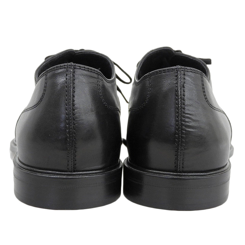 TOD'S トッズ 新品同様 レザー エンボスロゴ ストレートチップ レースアップシューズ メンズ ブラック 9 シューズ