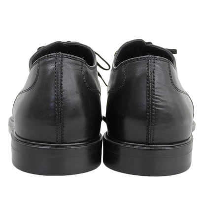 TOD'S トッズ 新品同様 レザー エンボスロゴ ストレートチップ レースアップシューズ メンズ ブラック 9 シューズ