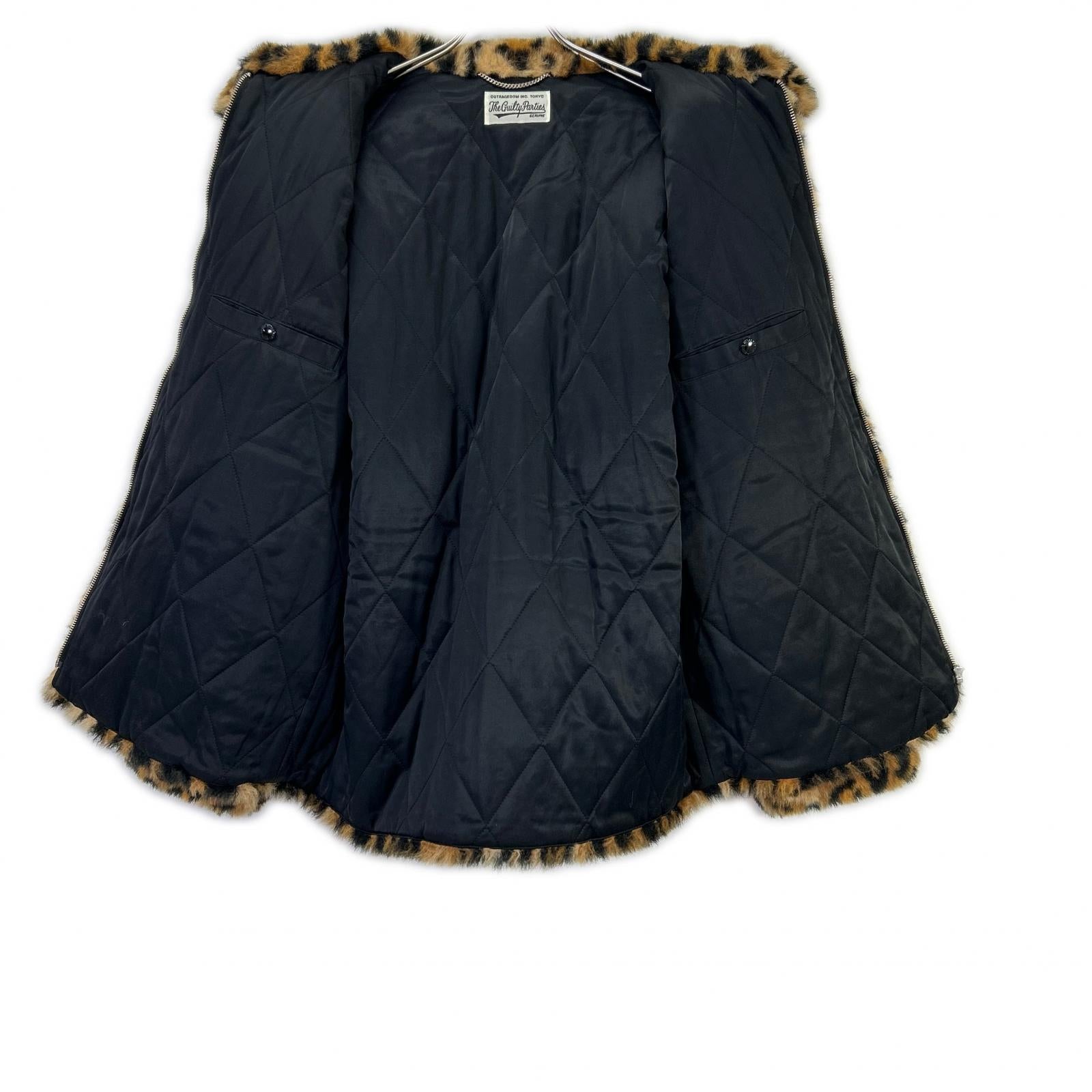 WACKO MARIA ワコマリア ベージュ アニマル LEOPARD FUR ZIP JACKET/レオパードファー ジップジャケット ジャケット
