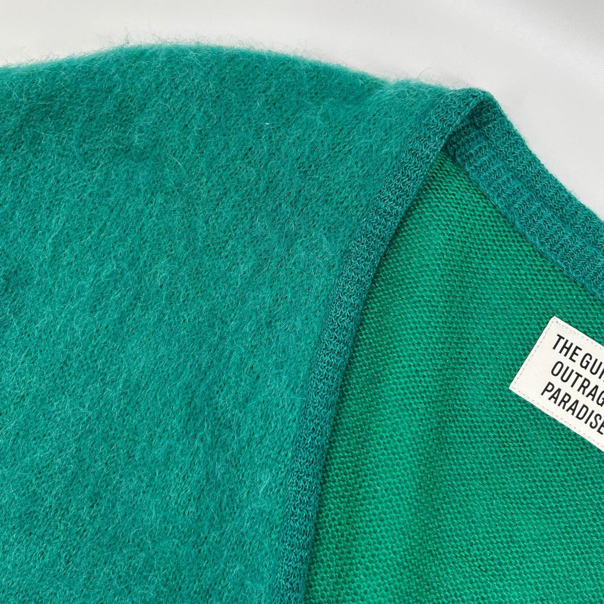 WACKO MARIA ワコマリア グリーン ウール混 MOHAIR KNIT CARDIGAN/モヘアニットカーディガン トップス