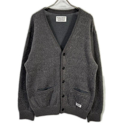 WACKO MARIA ワコマリア グレー ウール混 MOHAIR KNIT CARDIGAN/モヘアニットカーディガン トップス